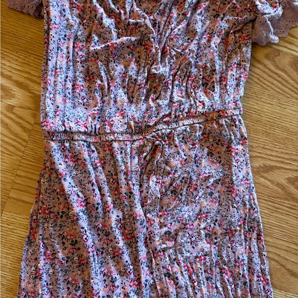 Floral girls jumper